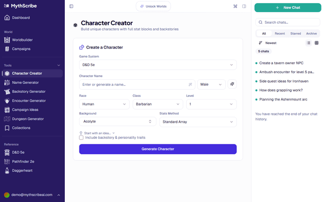 AI D&D Character Creator: How It Works and Why It's Better | MythScribe ...